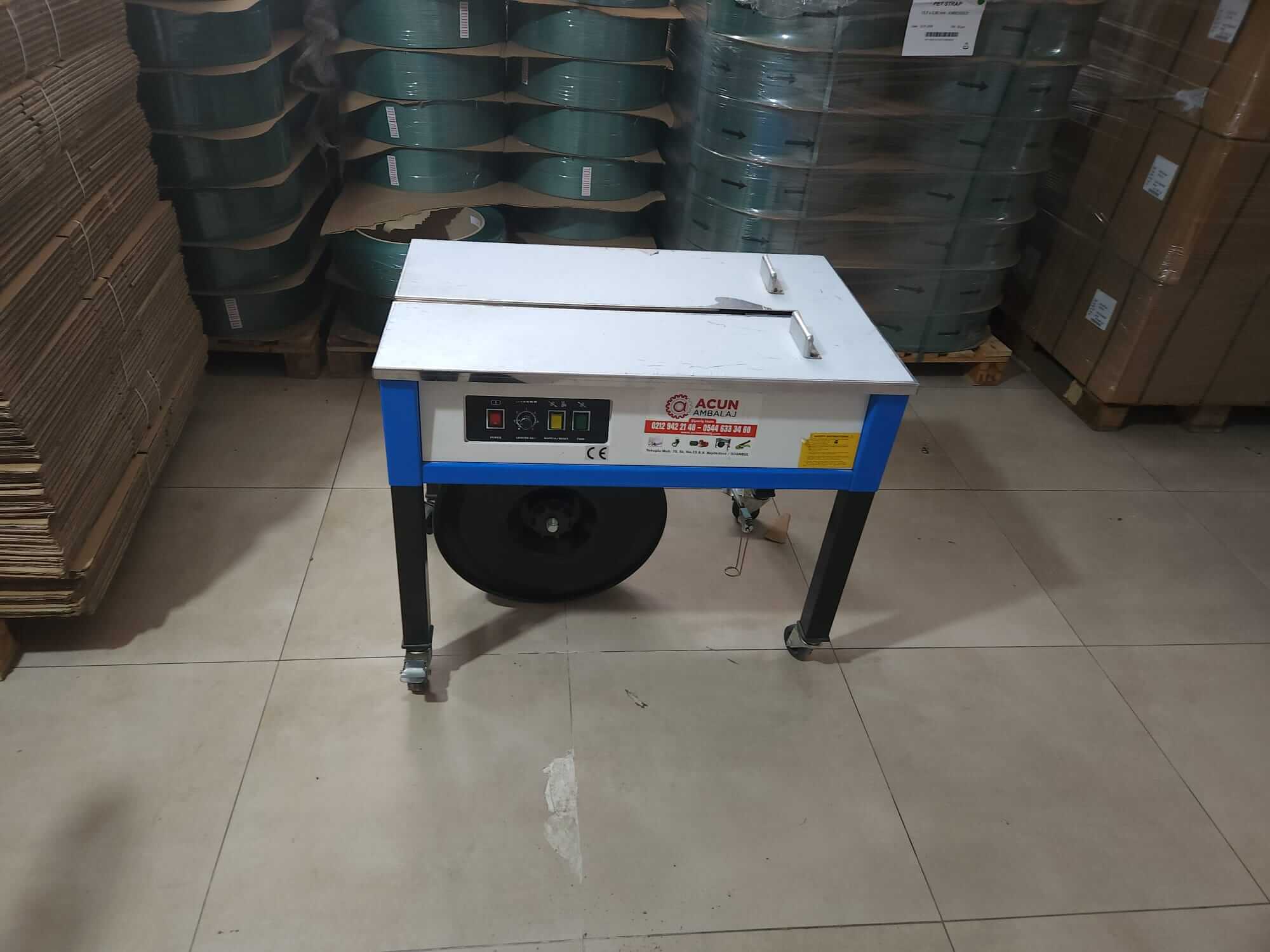 Pnömatik ve akülü şerit çember makinası